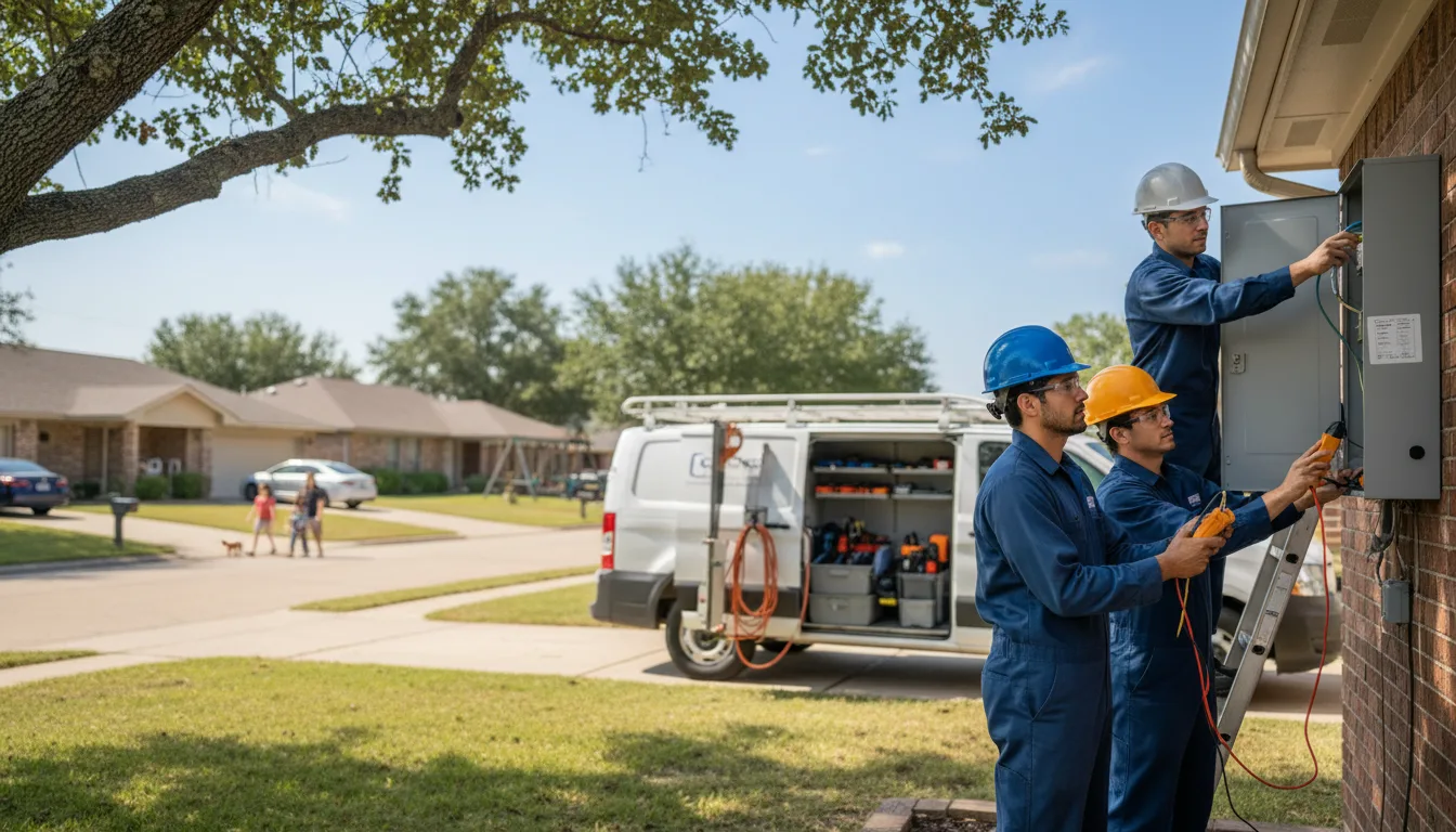 Certified electrician providing emergency electrical services in Springfield, NE